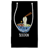 Blue-don Funny Udon Pun Dark BG Klein Cadeauzakje (Voorkant)
