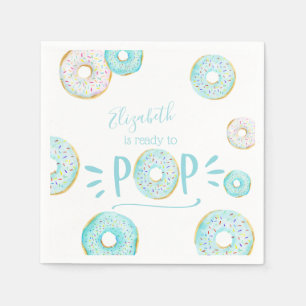 Blue Donut Baby Sprinkle Servet
