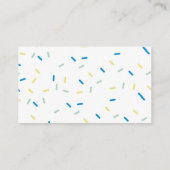 Blue Donut Luier Raffle Ticket Informatiekaartje (Achterkant)