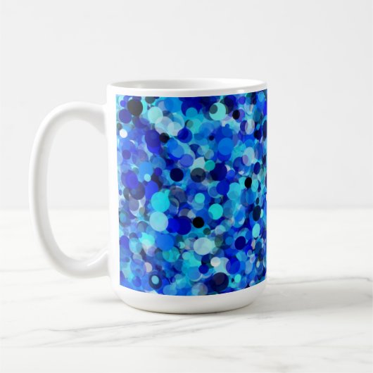 Blue Dot 15oz Mok (Links)