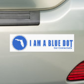 Blue Dot Florida Bumpersticker (Op auto)