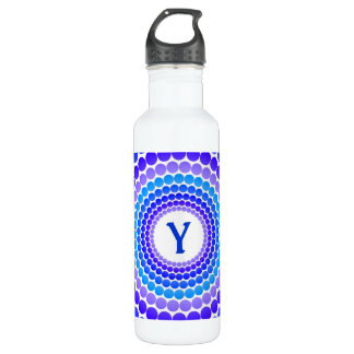 Blue Dot Monogram Waterfles