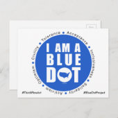 Blue Dot Project USA Briefkaart (Voorkant / Achterkant)