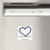 Blue Dotted Heart Rheumatoid Artritis Bewustheid Magneet (Insitu (Vaatwasser))