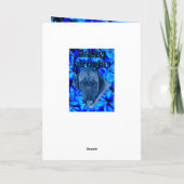 Blue Douge de Boudreaux Birthday Kaart (Achterkant)