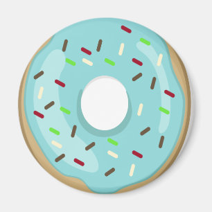 Blue Doughnut Magnet Magneet