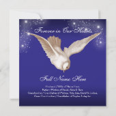 Blue Dove Memorial Service Aankondigingen (Achterkant)