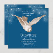 Blue Dove Memorial Service Aankondigingen (Voorkant / Achterkant)