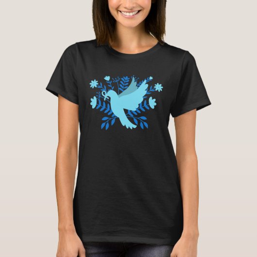 Blue Dove of Peace T-Shirt (Voorkant)