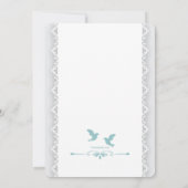 Blue Doves Religieus Kaart (Achterkant)