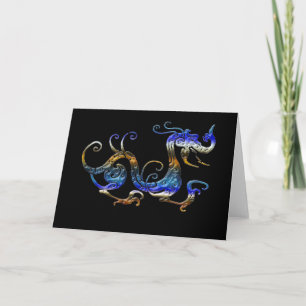 BLUE DRAGON Aziatische kunst Kaarten