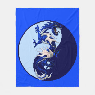 Blue Dragon Blanket Fleece Deken