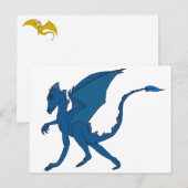 Blue Dragon-Briefkaart van IDC Briefkaart (Voorkant / Achterkant)