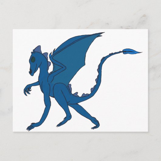 Blue Dragon-Briefkaart van IDC Briefkaart (Voorkant)