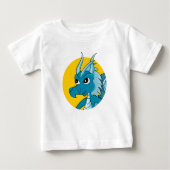 Blue dragon cartoon baby T-Shirt (Voorkant)