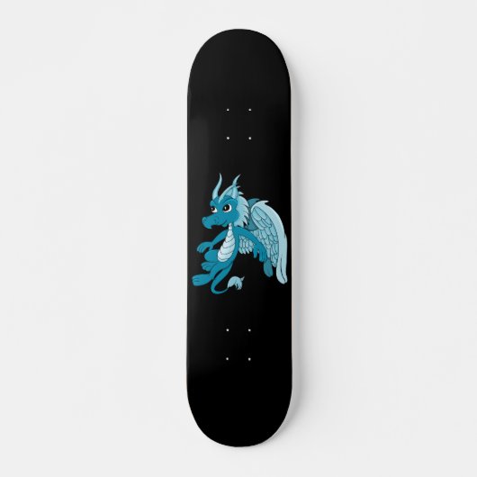 Blue Dragon Cartoon Skateboard (Voorkant)