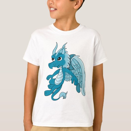 Blue Dragon Cartoon T-shirt (Voorkant)