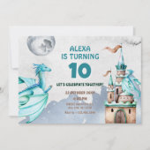 Blue Dragon Castle waterverf Kaart (Voorkant)