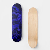 Blue Dragon Element Custom Pro Park Board Skateboard (Voorkant)