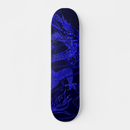 Blue Dragon Element Custom Pro Park Board Skateboard (Voorkant)