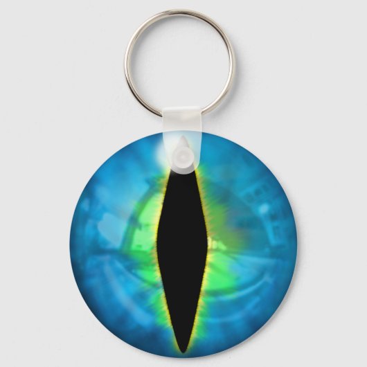Blue Dragon Eye Sleutelhanger (Voorkant)