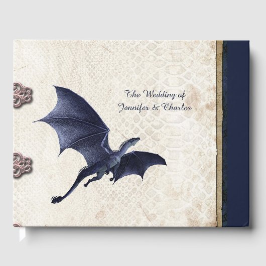 Blue Dragon Fantasy Wedding Gastenboek (Voorkant)