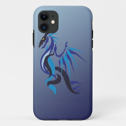 Blue Dragon Flame Case-Mate iPhone Case (Achterkant)