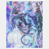 BLUE DRAGON FLEECE DEKEN (Voorkant)