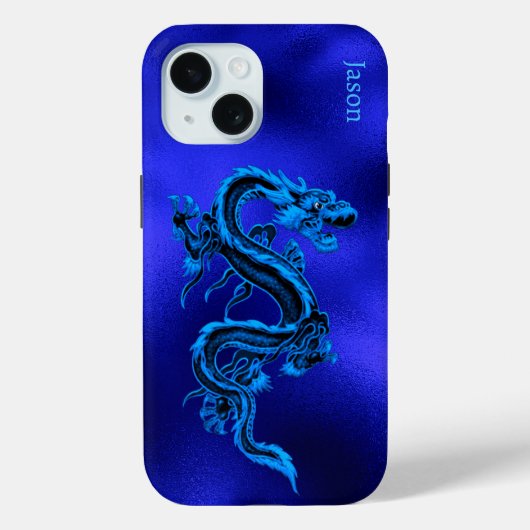 Blue Dragon gepersonaliseerd Case-Mate iPhone Case (Achterkant)