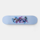 Blue Dragon Paars Blossom Skateboard (Horizontaal)