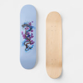 Blue Dragon Paars Blossom Skateboard (Voorkant)