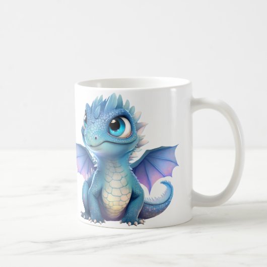 Blue Dragon Paarse dragon Koffiemok (Rechts)