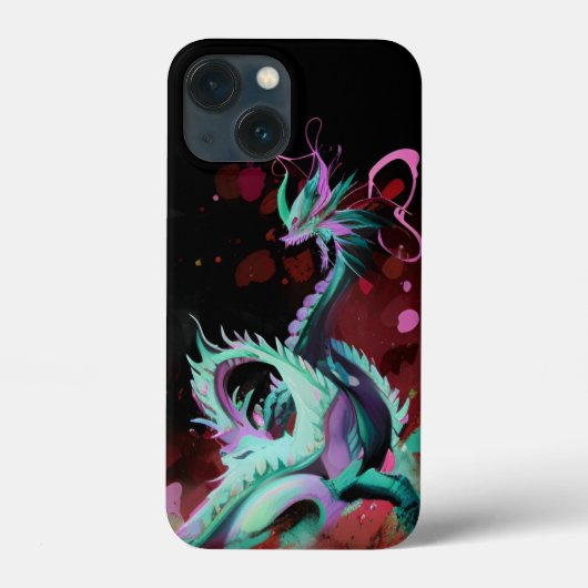 Blue Dragon Phone Case (Achterkant)