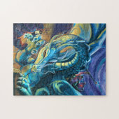 Blue Dragon Rider Legpuzzel (Horizontaal)