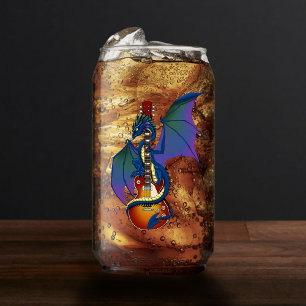 Blue Dragon Sunburst gitaarmuziek Blikvorm Glas