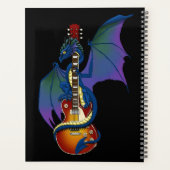 Blue Dragon Sunburst Guitare Music (Dos)