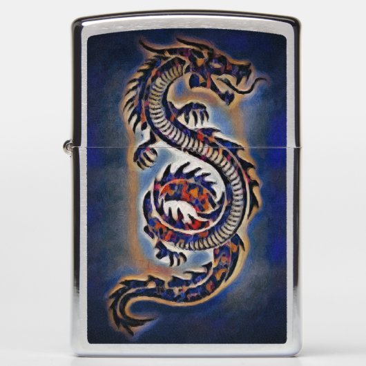 Blue Dragon Zippo Lighter (Voorkant)