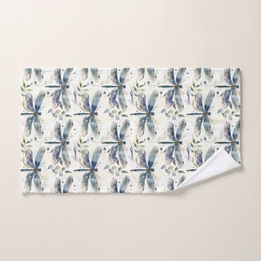 Blue Dragonflies (Serviette à main)