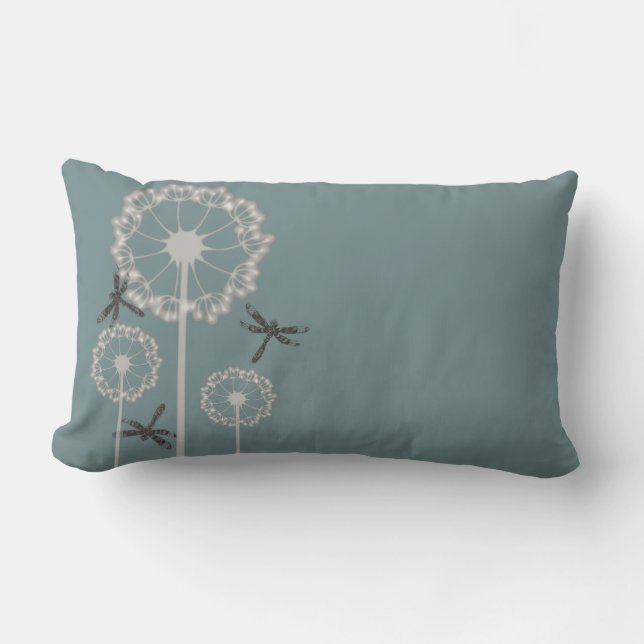 Blue Dragonflies American MoJo Pillow Kussen (Voorkant)