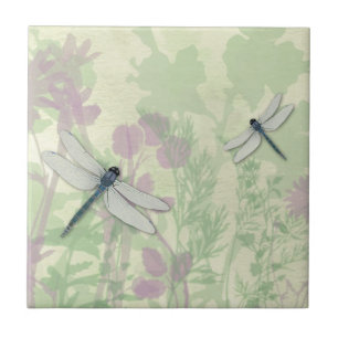 Blue Dragonflies Tile Tegeltje