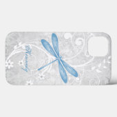 Blue Dragonfly - Aangepaste Hoesje-Mate iPhone-dra Case-Mate iPhone Case (Achterkant (horizontaal))
