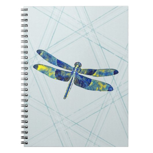 Blue Dragonfly Art Journal Carnet (Devant)
