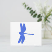 Blue Dragonfly Briefkaart (Staand voorkant)