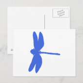 Blue Dragonfly Briefkaart (Voorkant / Achterkant)