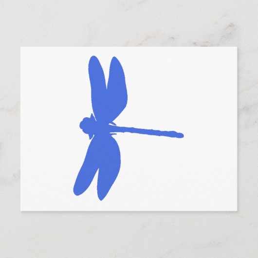 Blue Dragonfly Briefkaart (Voorkant)