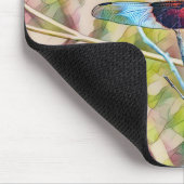 Blue Dragonfly Colorful Art Muismat (Hoek)