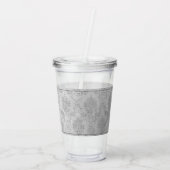 Blue Dragonfly Damask Acryl Drinkbeker (Achterkant)