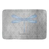 Blue Dragonfly Damask Badmat (Voorkant)