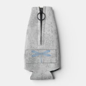 Blue Dragonfly Damask Flesjeskoeler (Achterkant)