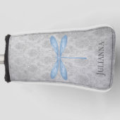 Blue Dragonfly Damask Golfheadcover (Voorkant)